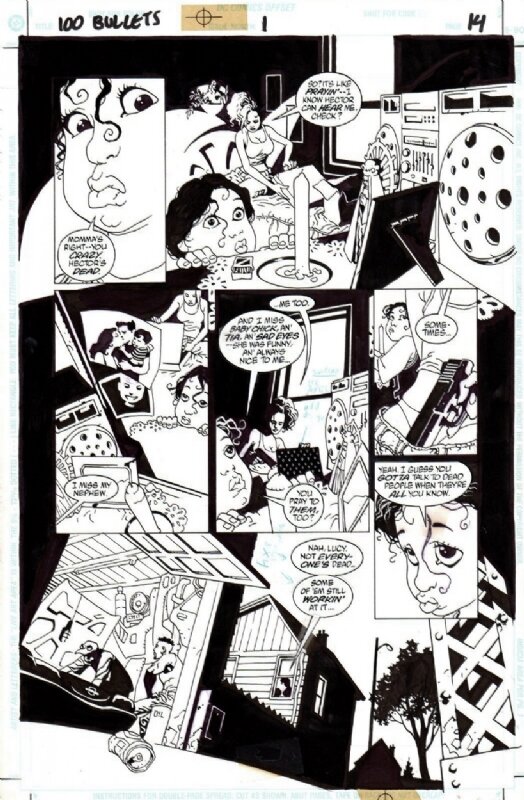 Eduardo Risso, 100 bullets - Issue 01, page 14 - Planche originale