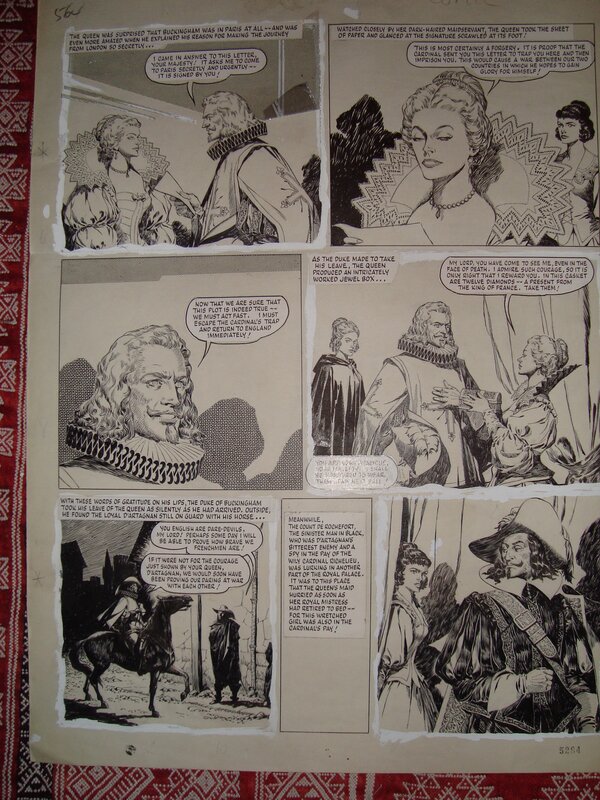 Arturo Del Castillo, The three musketeers - Comic Strip