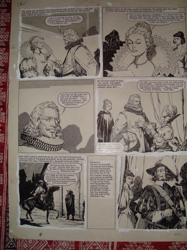 Arturo Del Castillo, The three musketeers - Planche originale