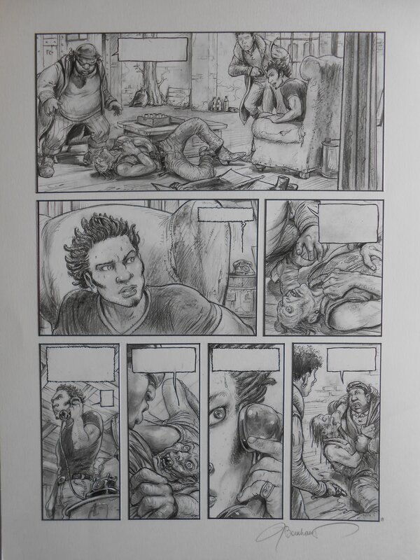 Jan Bosschaert, Jean Dufaux, Jaguar T4 - Dog Mengo - Planche originale