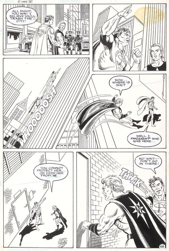 Superman par Curt Swan - Planche originale