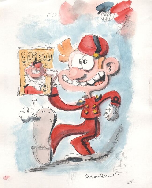 Spirou by Luc Cromheecke - Original Illustration