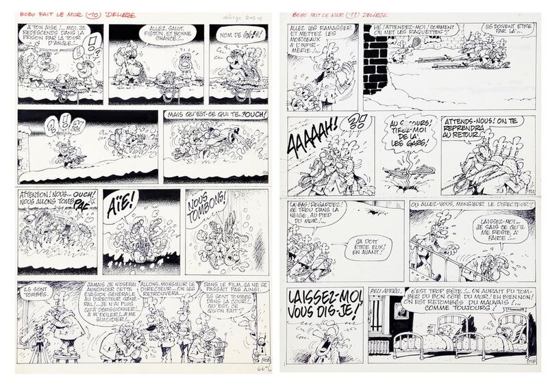 Bobo fait le mur by Paul Deliège - Comic Strip