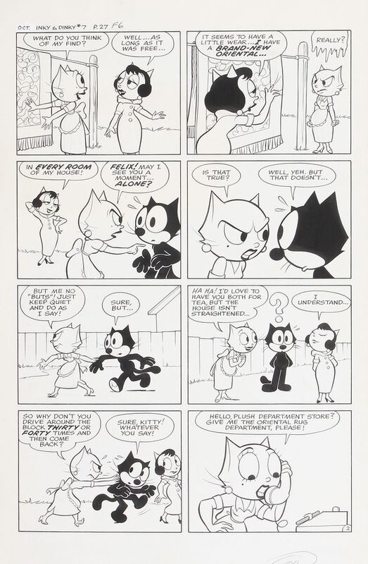 Felix the cat par Otto Messmer - Planche originale