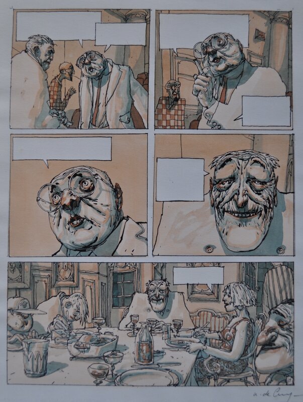 Léon La Came par Nicolas De Crécy, Sylvain Chomet - Planche originale