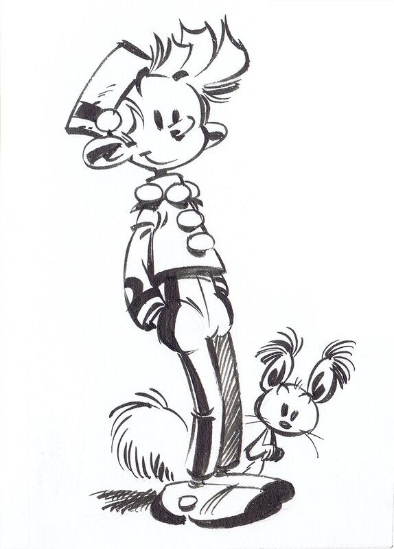 Franquin: SPIROU - Original Illustration