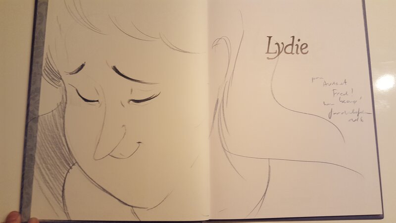 Dédicace de Lafebre dans Lydie - Sketch