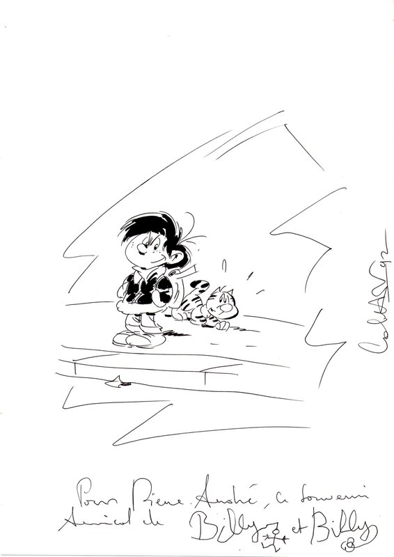 Stéphane Colman, Stephen Desberg, Billy the Cat, 1992. - Sketch