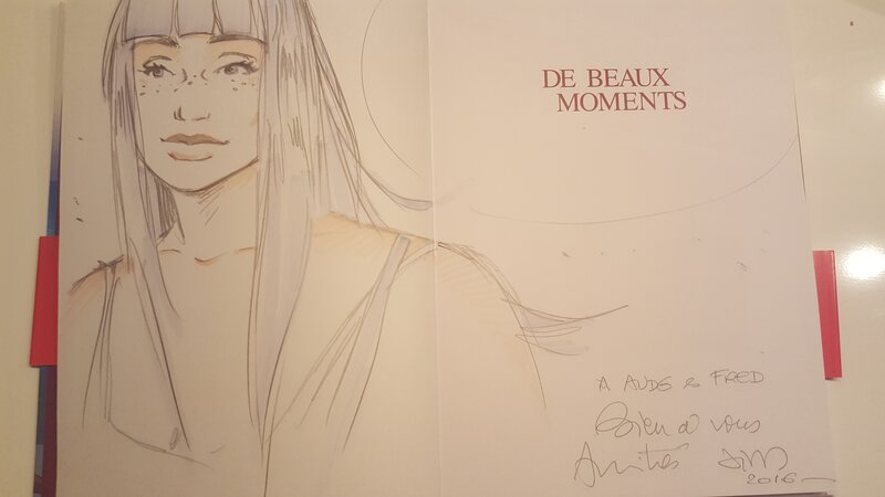 Dédicace de Jim dans de beaux moments - Dédicace