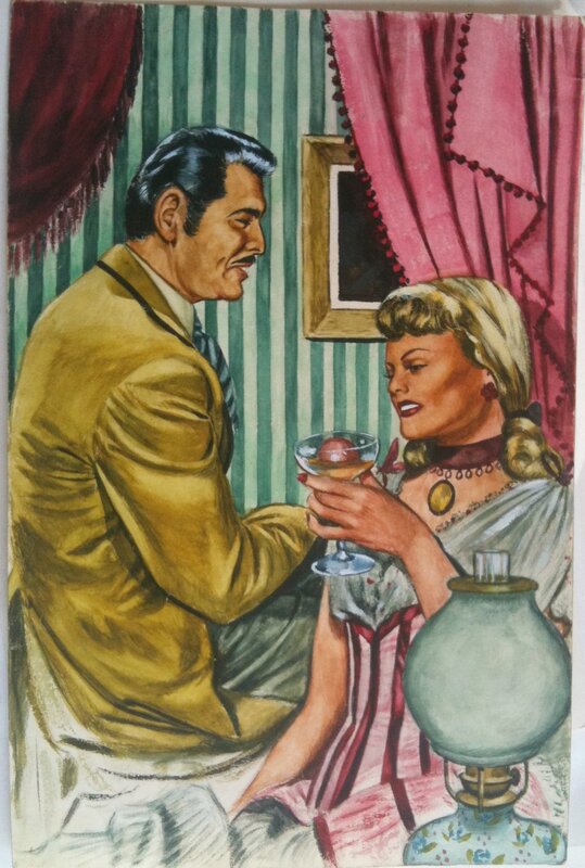 Fred & Liliane Funcken, Couple - illustration pour ? - Original Illustration