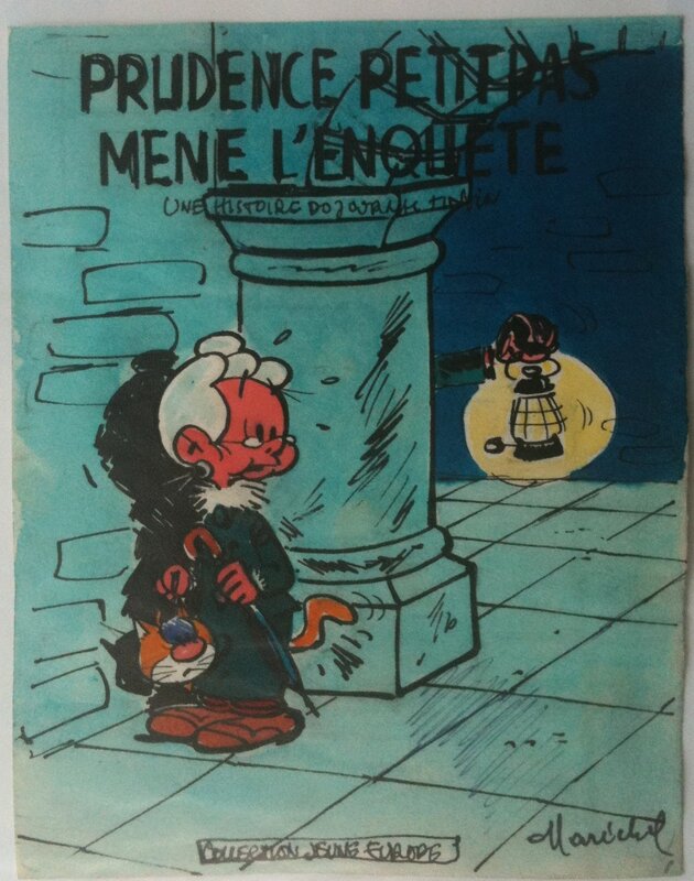 Maurice Maréchal, Prudence Petitpas mène l'enquète - projet de couverture - Original Illustration