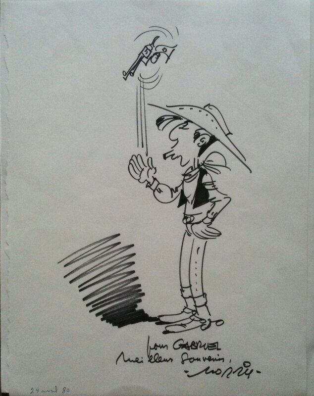 Lucky Luke by Morris - Sketch