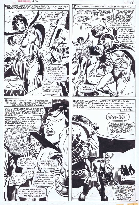 John Buscema, Frank Giacoia, 1968-07 Buscema/Giacoia : Sub-Mariner #2 p14 - Comic Strip