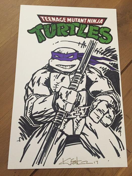 Kevin Eastman, Turtles - Tortues Ninja - Donatello - Original Illustration