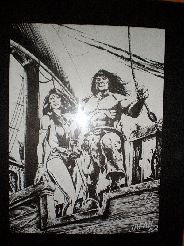 Conan et Belit by Jafar - Original Illustration