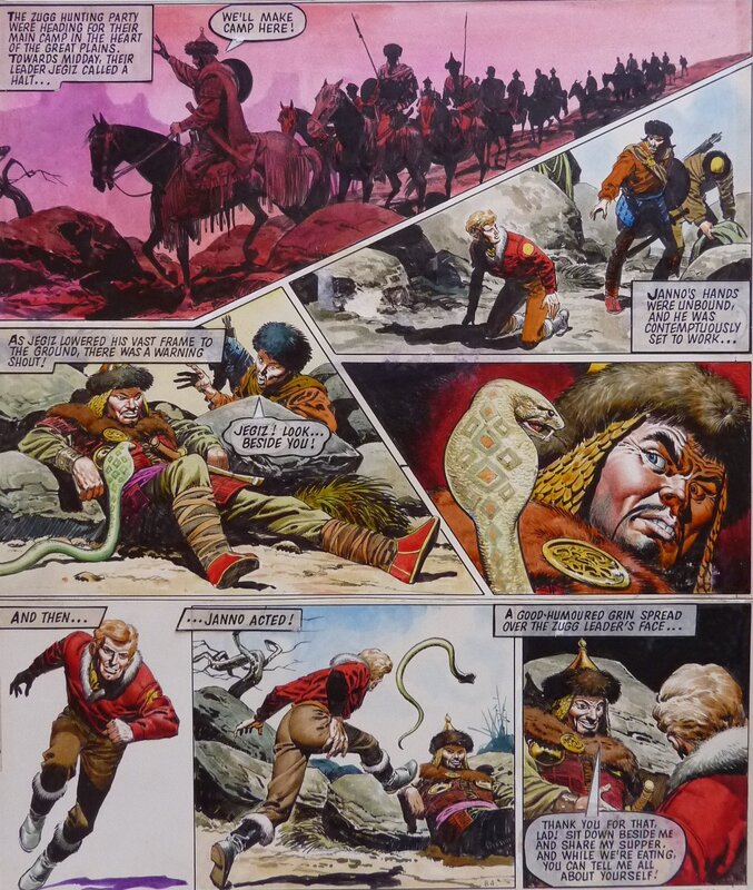 Don Lawrence, Trigië De Fatale Wijn - 1969 from Look & Learn - Comic Strip