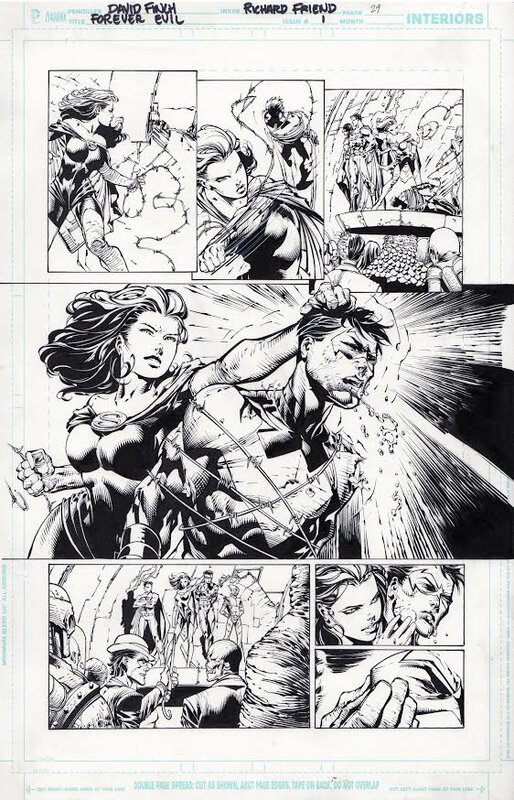 David Finch, Richard Friend, Forever Evil - Justice league - Planche originale