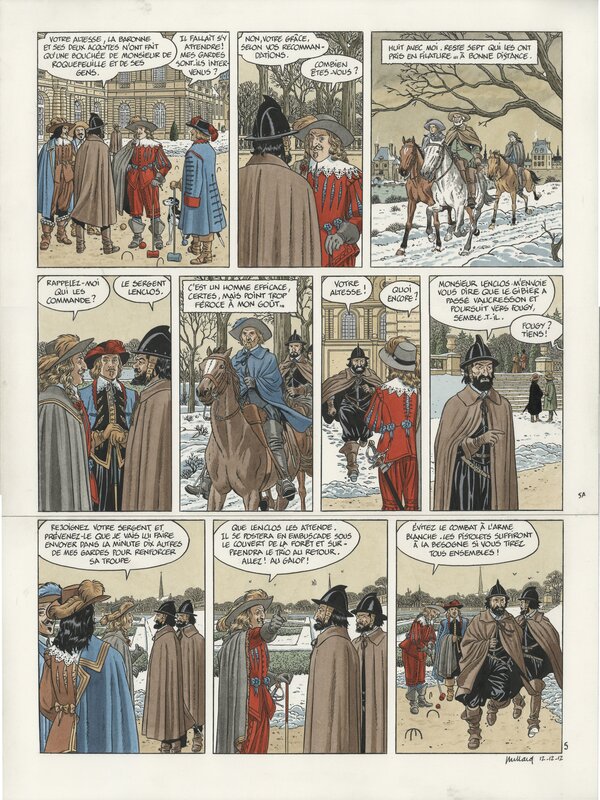 André Juillard, Les 7 Vies de L'Épervier - Planche originale