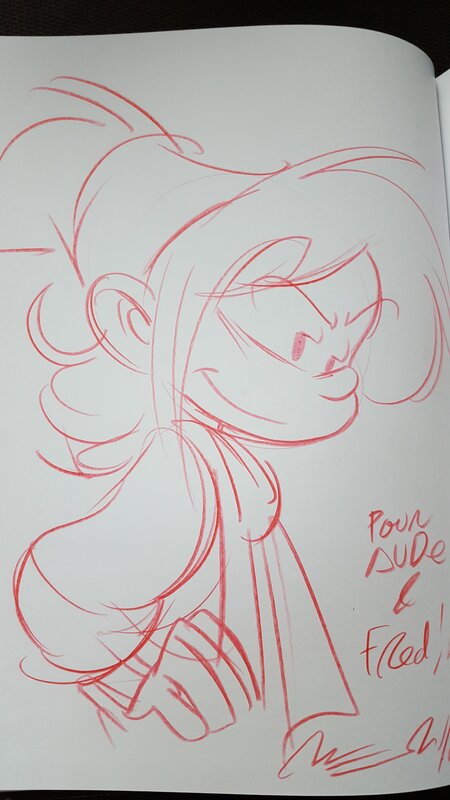 Dédicace de Munuera dans les Campbell tome 1 - Sketch