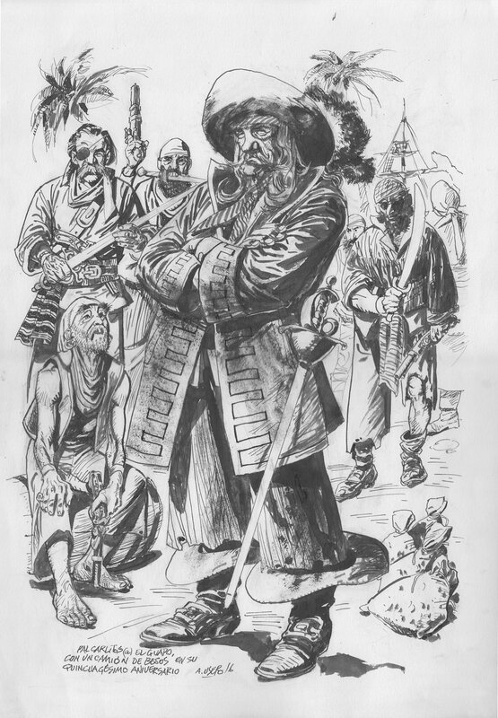 Pirates par Adolfo Usero - Illustration originale
