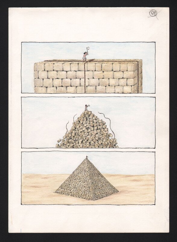 Pyramid by Fernando Krahn - Original Illustration