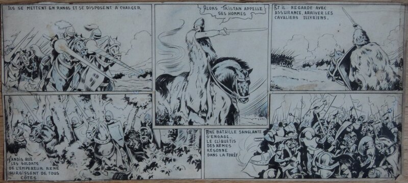 Tristan et Yseult par Chott - Planche originale