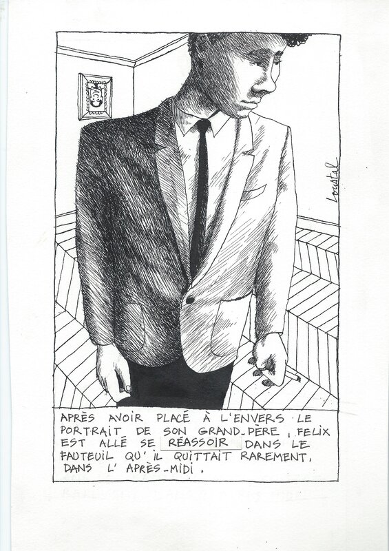 Loustal, Mon pote Vuillemin est un vrai pince-sans rire ! on a persécuté sa grand -mère. - Comic Strip