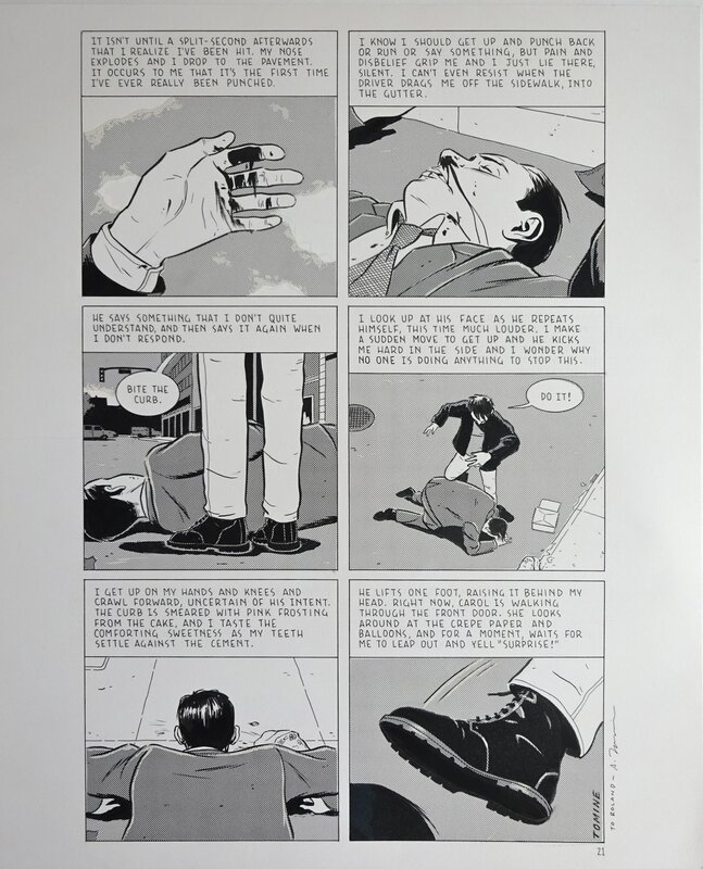 Adrian Tomine, Pink Frosting, page 2/2 - Planche originale