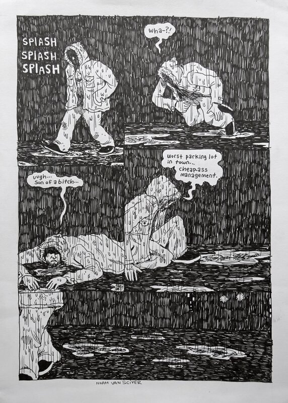 Saint Cole par Noah Van Sciver - Planche originale