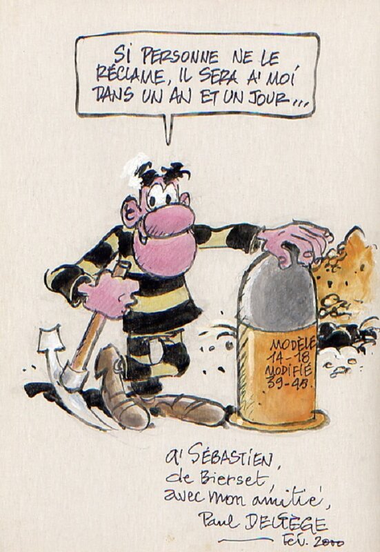 Dédicace de Deliège - pour Bobo - Dédicace