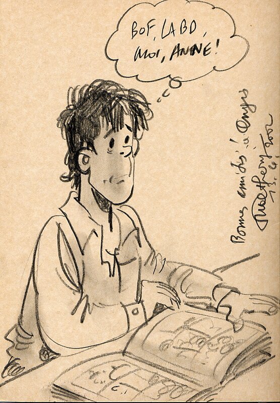 Dédicace de Walthéry - Natacha - Dédicace