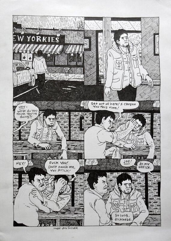 Saint Cole par Noah Van Sciver - Planche originale