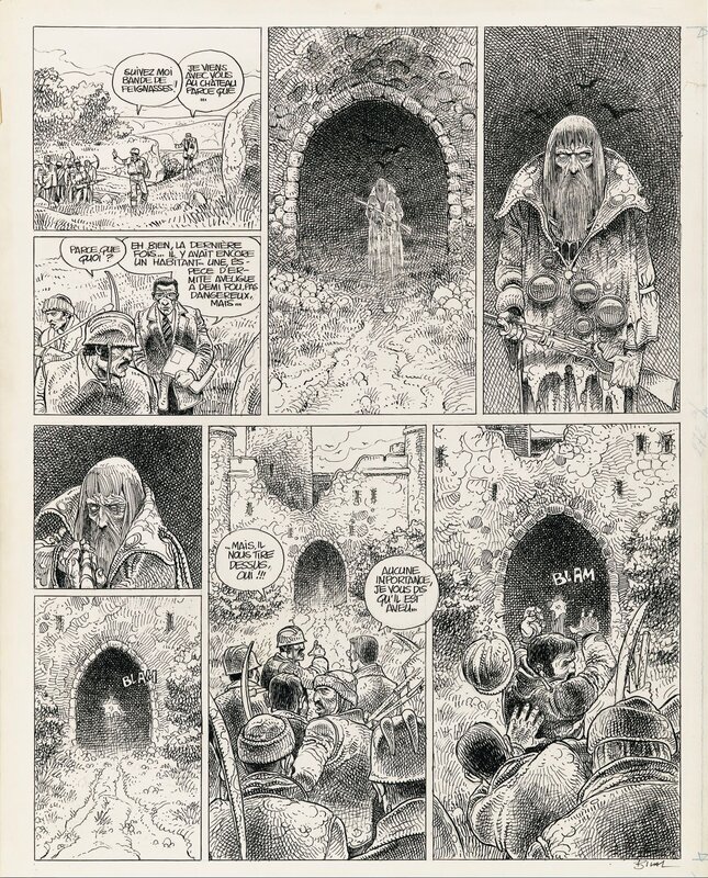 Enki Bilal, Pierre Christin, Le vaisseau de pierre - Planche originale