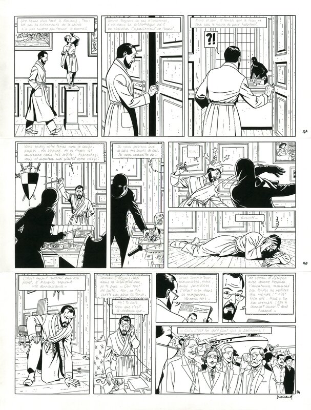 André Juillard, Yves Sente, Le Testament de William S. - Planche originale