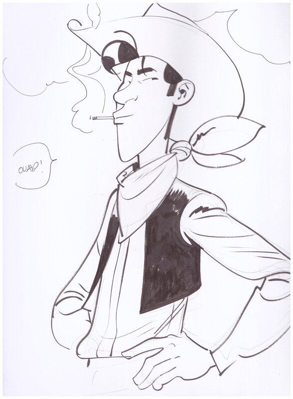 Matthieu Bonhomme, L'homme qui tua Lucky Luke - TL - Sketch