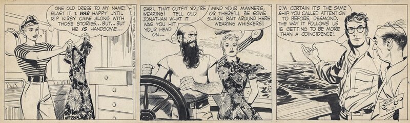 Alex Raymond Rip Kirby 31.12.1955 - Comic Strip