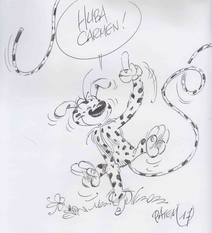 Marsupilami by Batem - Sketch