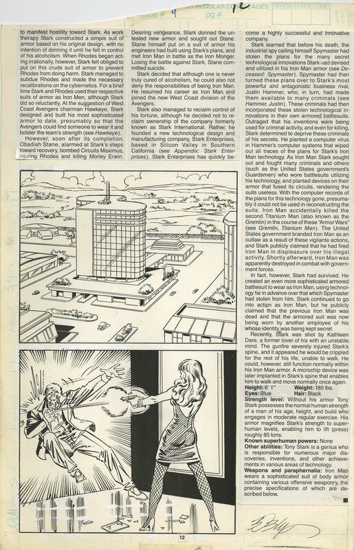Bob Layton, Joe Rubinstein, Ohotmu Update '89 #4 : Iron Man (3/4) - Illustration originale