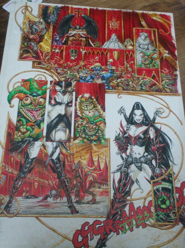 Requiem par Olivier Ledroit - Planche originale