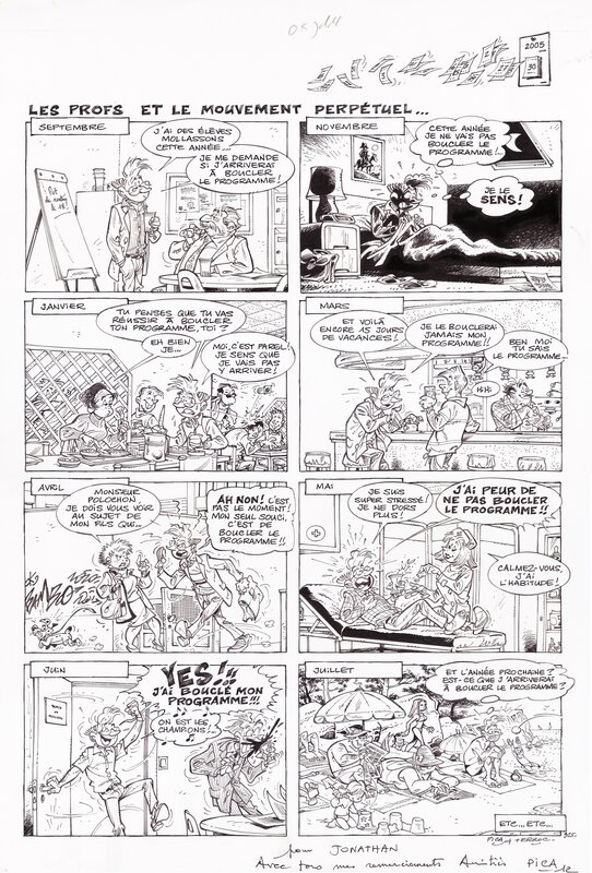 Pica, Pierre Tranchand, Erroc, Les PROFS - Planche 325 - Comic Strip
