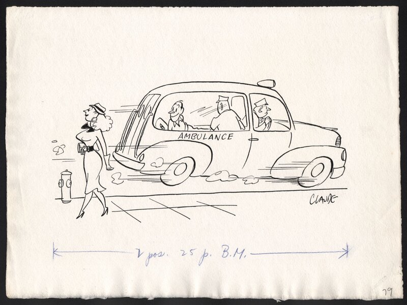 Ambulance par Claude Smith - Illustration originale