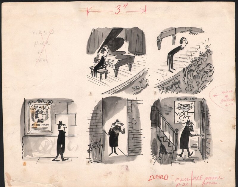 Piano Man by Charles E. Martin - Original Illustration