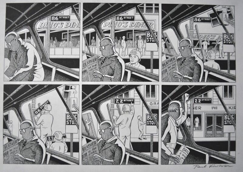 Le bus par Paul Kirchner - Planche originale