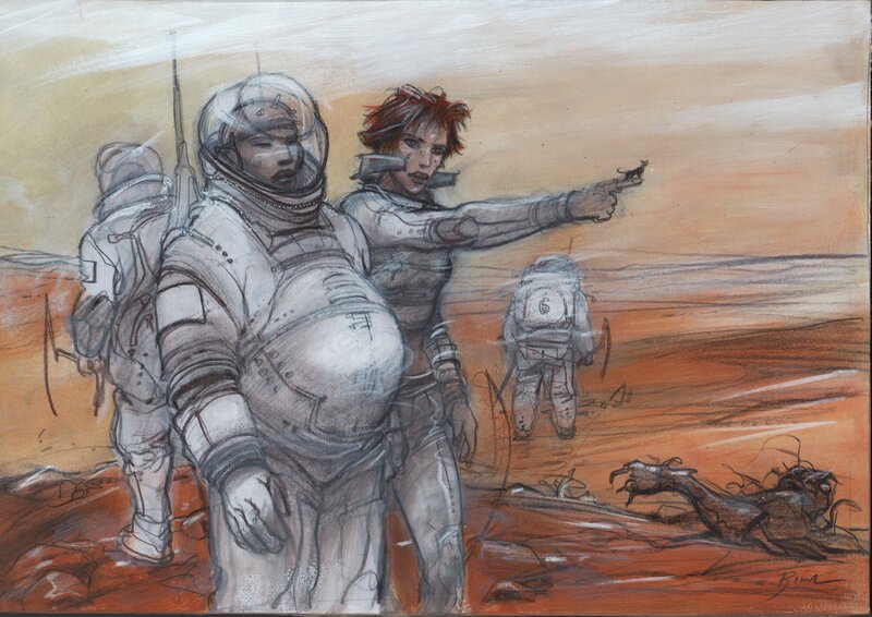 Quatre ? 50-B par Enki Bilal - Planche originale