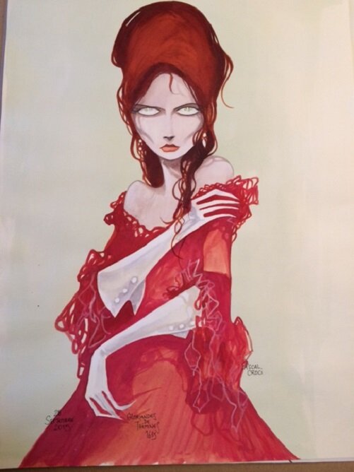 Pascal Croci, Belle illustration de Gloriandes de Thémines - Illustration originale