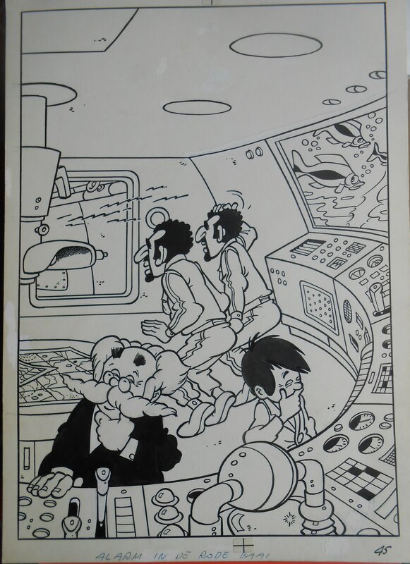 Jef Nys, 1980 - Jommeke - Alarm in de rode baai - Comic Strip