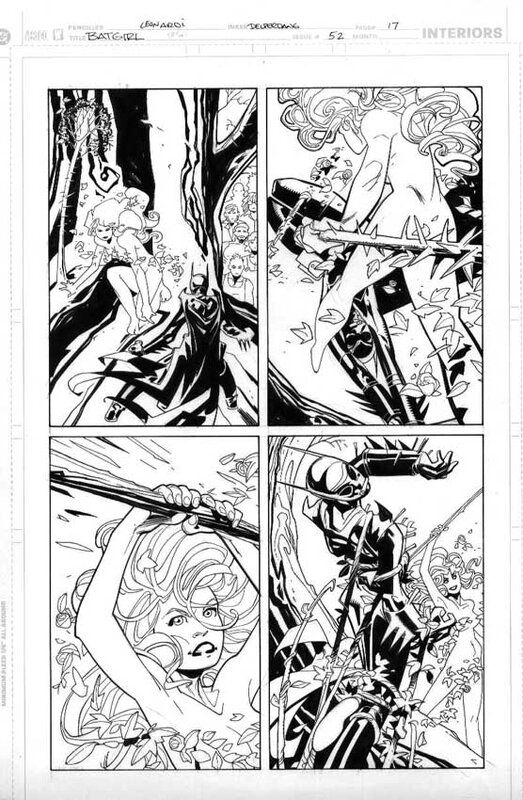 Batgirl #52, p. 17 par Rick Leonardi, Jesse Delperdang - Planche originale