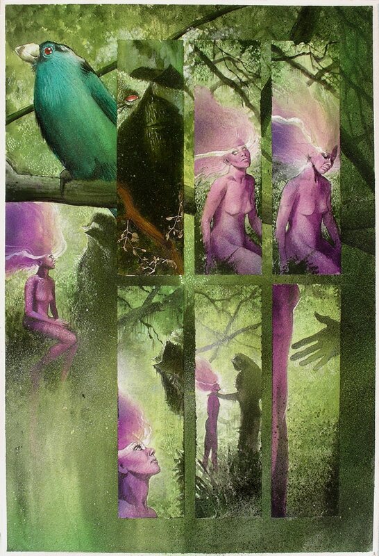 Dave McKean, Neil Gaiman, Black Orchid, p. 114 - Planche originale