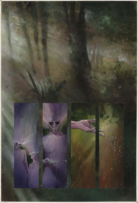 Black Orchid, p. 19 par Dave McKean, Neil Gaiman - Planche originale