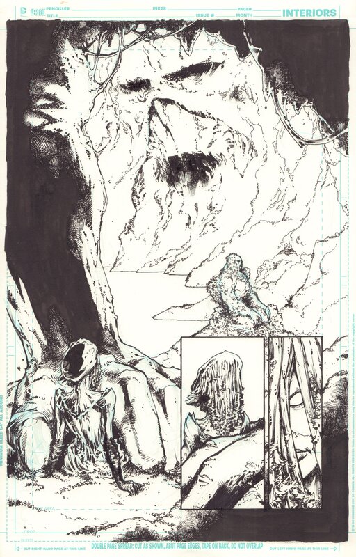 Javier Pina, Swamp Thing Annual #2, p. 28 - Planche originale